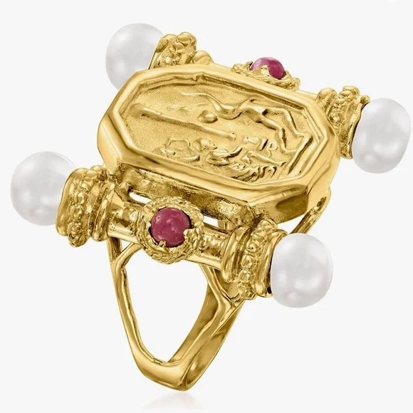 ITALIAN MADE ROSS SIMONS CAMEO RING🔥🔥🔥 - Picture 2 of 8